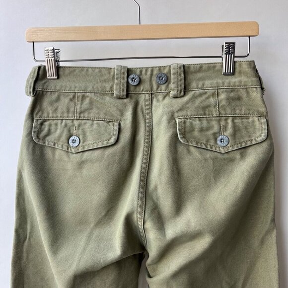 Nigel Cabourn Lybro pleated chinos , Army green, Size 28 L75 - Picture 9 of 15